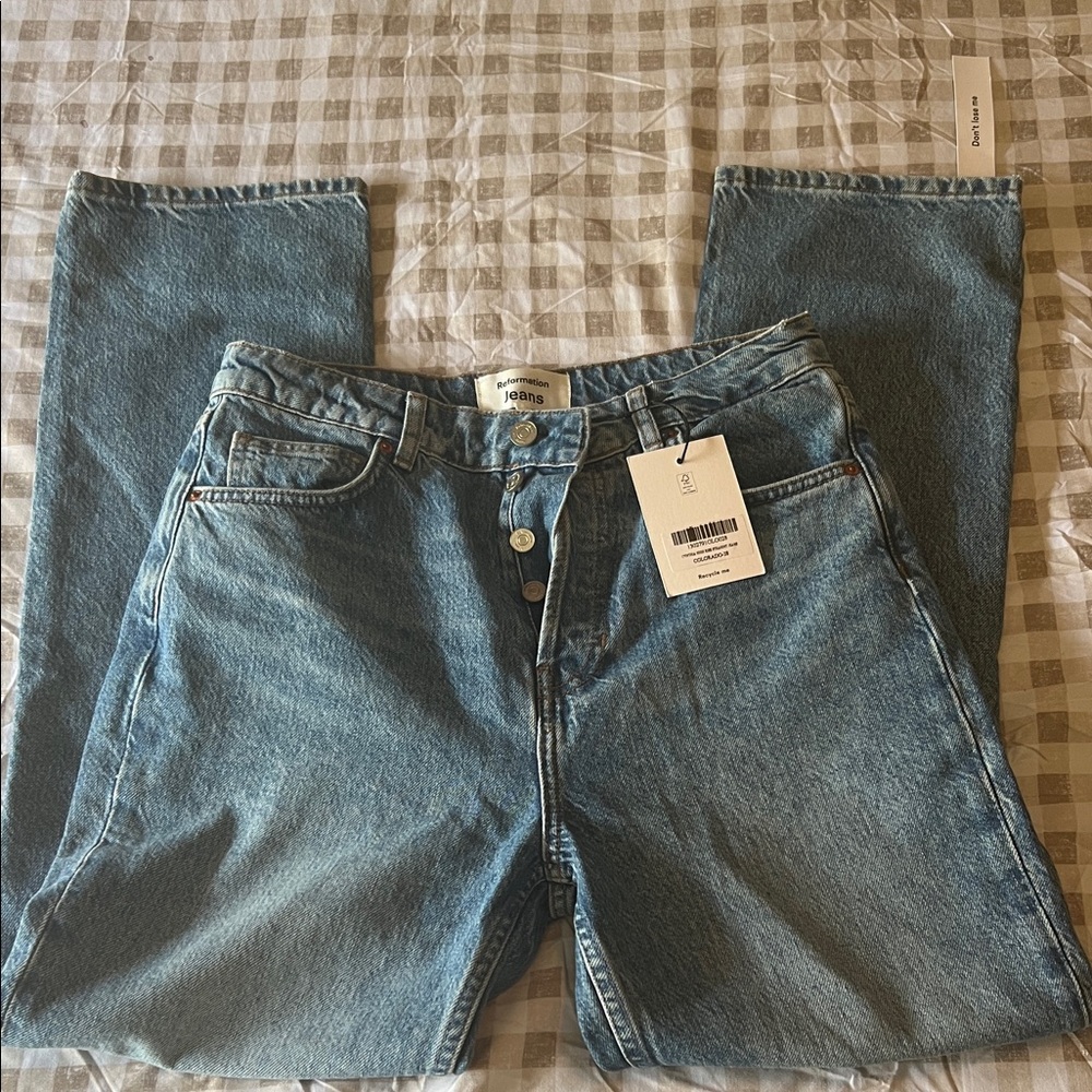 Reformation Cynthia Straight Leg Jeans
